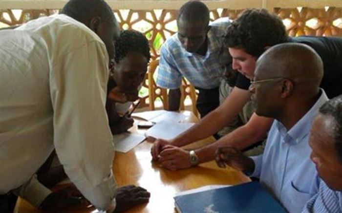 Photo of people training on a new diagnosis test