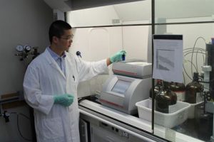 Zhi-Xiong Ma, assistant scientist, in the Medicinal Chemistry Center at the School of Pharmacy