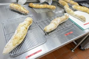 A variety of bread loafs made with different types of yeast