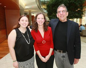 Ivancic (center) and Sussman (right) at the 2015 WARF 