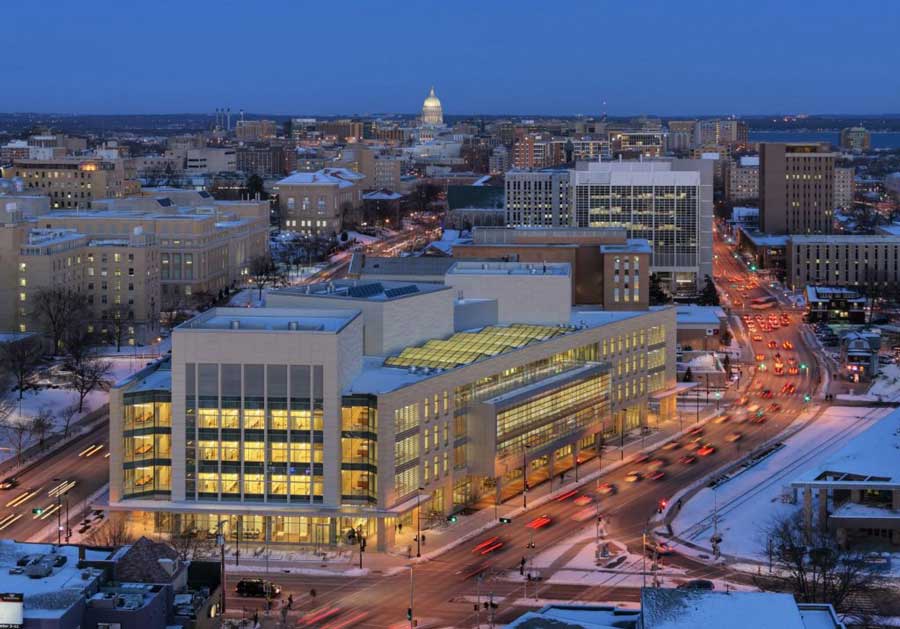 city of Madison at night