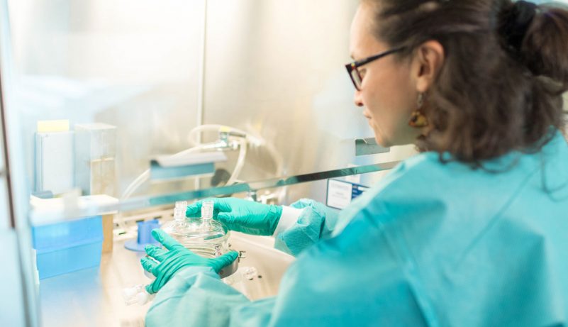 Scientist working in a lab