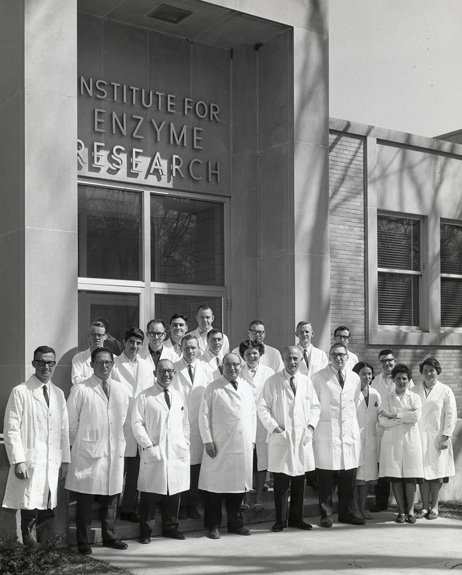 Photo of Enzyme Institute Staff in 1964