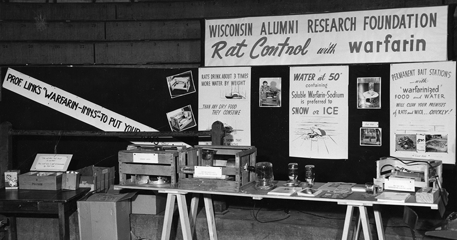 An exhibit of Warfarin in 1955