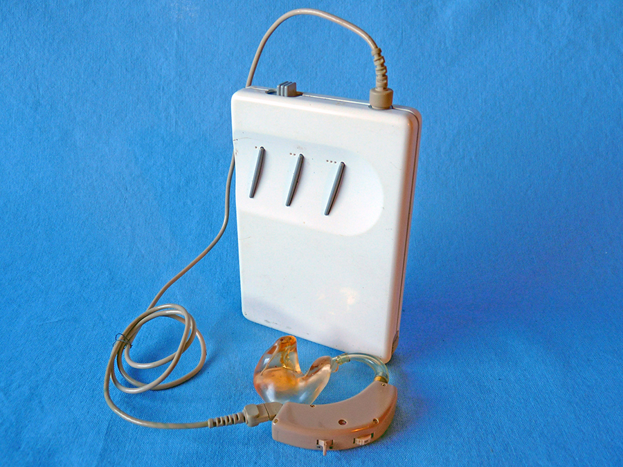photo of a hearing aid