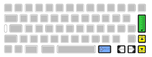 Another preferred arrangement of the EZ Access keys.